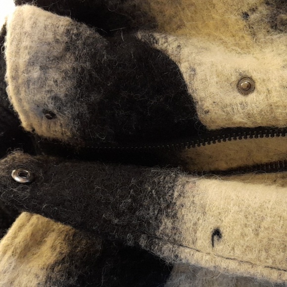 Banana Republic Womens Italian Fabric Mohair Wool Stripe Jacket Size Medium - Picture 5 of 5